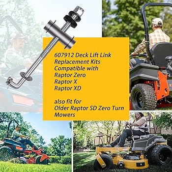 Upgrade 607912 Deck Lift Link Replacement Kit w/Deck Pivot